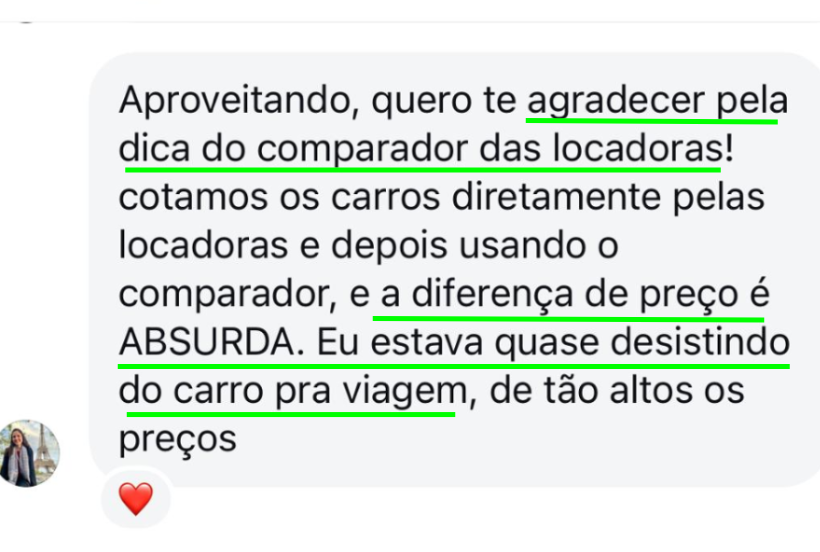 Depoimento real sobre economia em transporte